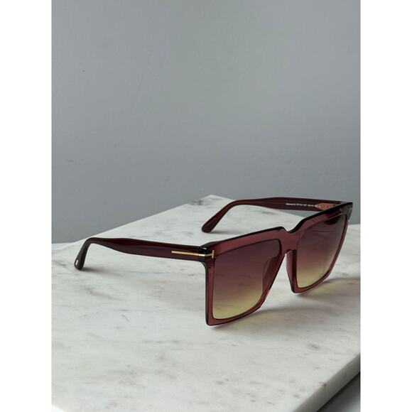 NEW Tom Ford FT0764 Sabrina Pink Gradient Sunglasses $520 - Picture 8 of 9